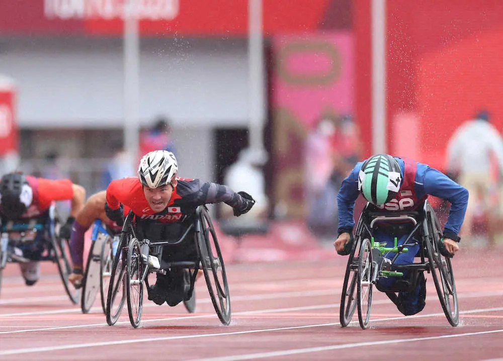 【画像・写真】陸上車いす男子100メートル・大矢が銀　日本勢25年ぶり快挙！10年前他界の母にささげた