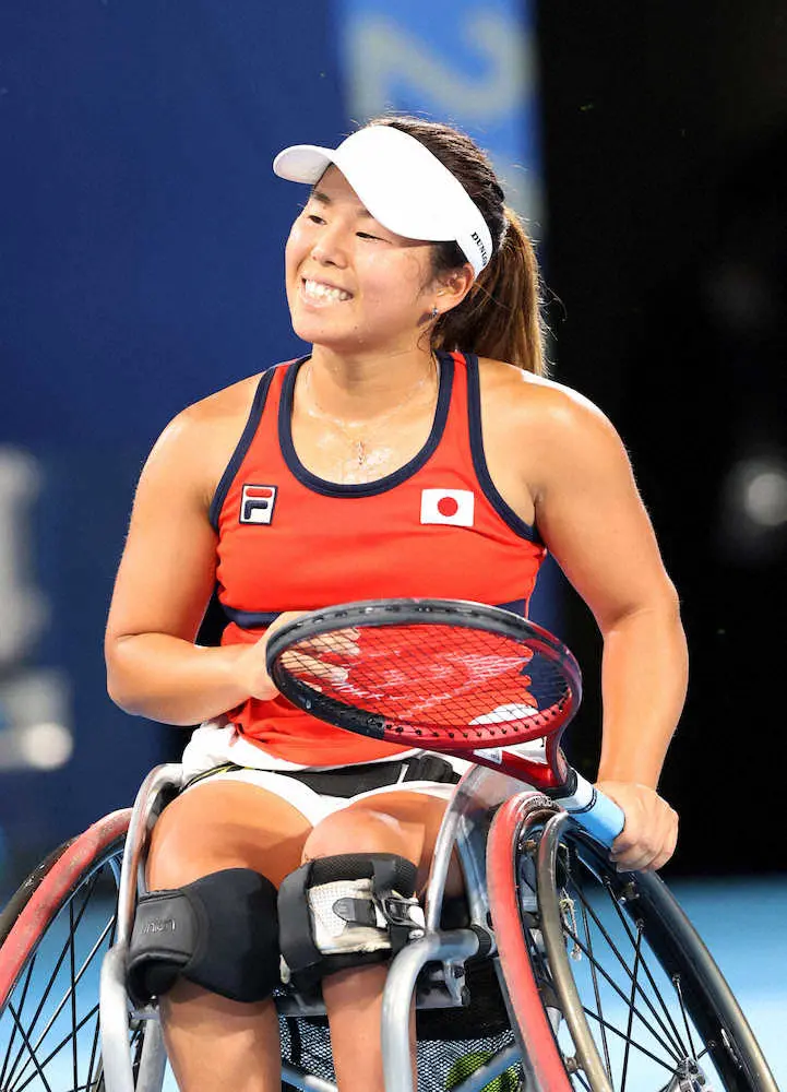 【画像・写真】車いすテニス女子シングルス銀メダルの上地、国枝の金奪回は「悔しい。いつか背中を超えたい」