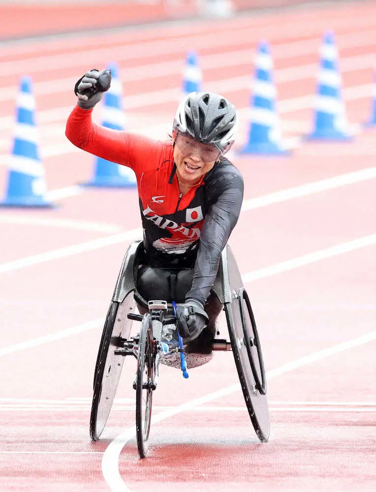 【画像・写真】パラ陸上車いすマラソン　二刀流の土田和歌子は4位「自分の可能性を広げられた」
