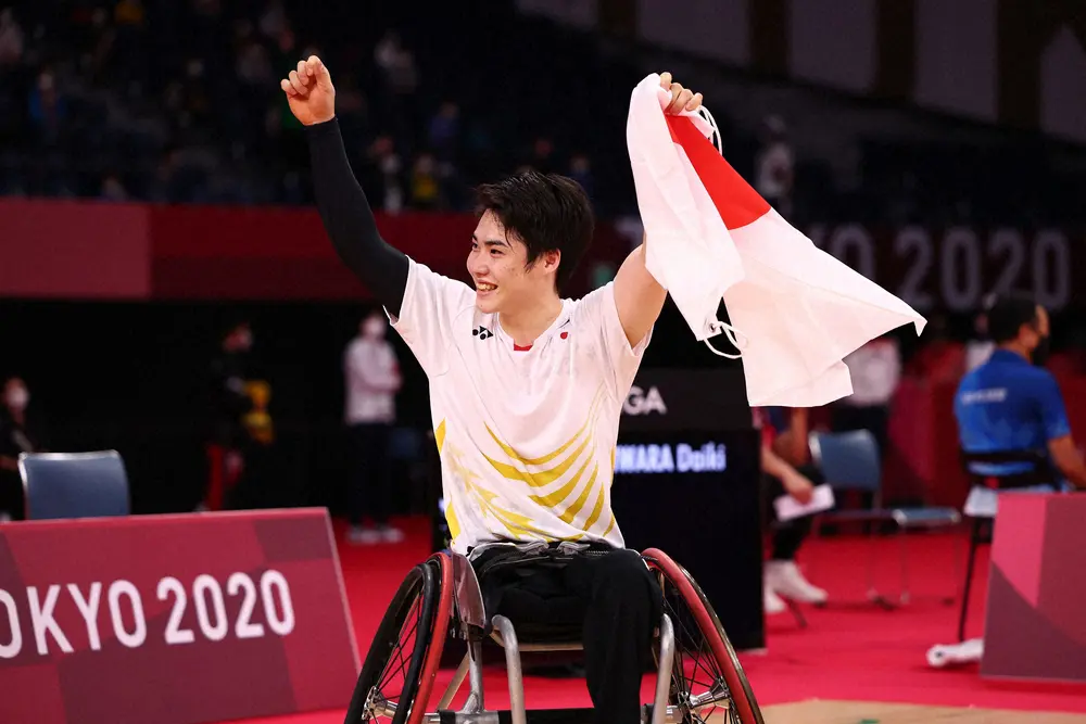 【画像・写真】パラバド男子　梶原大暉　金メダル獲得　若き新星が初代王者に