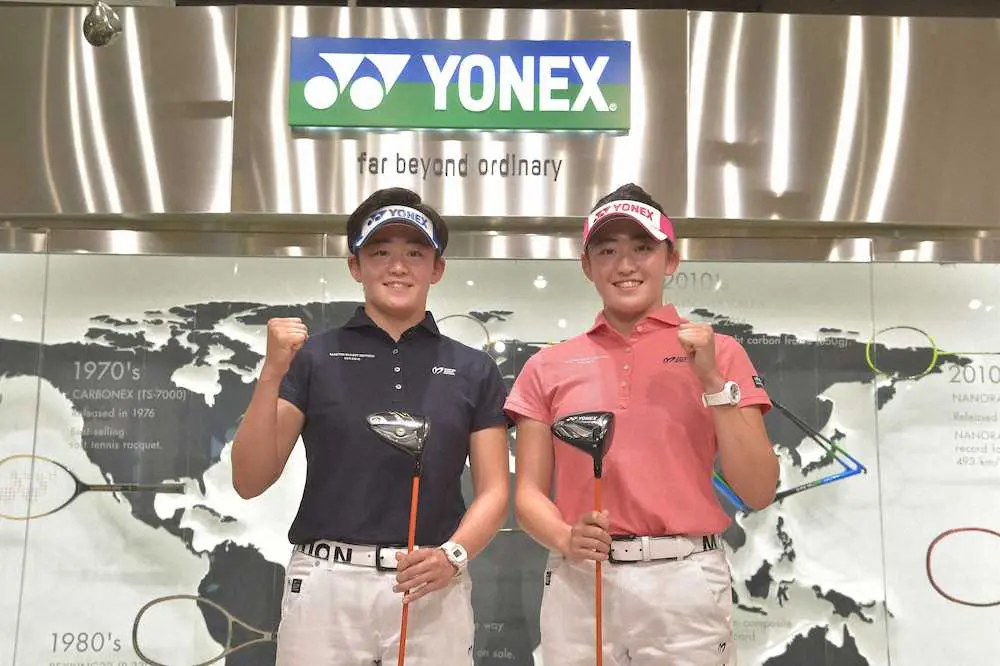 【画像・写真】女子ゴルフの注目ルーキー岩井姉妹の夢は2人で世界　ヨネックスと用具契約