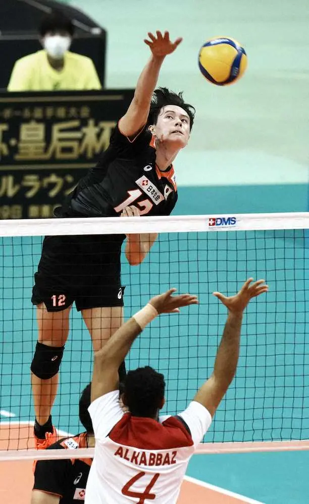 【画像・写真】バレー男子日本代表が2連勝　バーレーンに逆転勝ち　チーム最年少の高橋藍が躍動