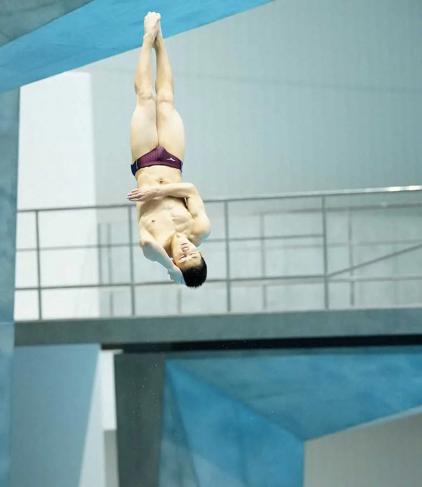【画像・写真】男子高飛び込み　玉井陸斗が日本選手権3連覇「連覇を途切れさせないよう」