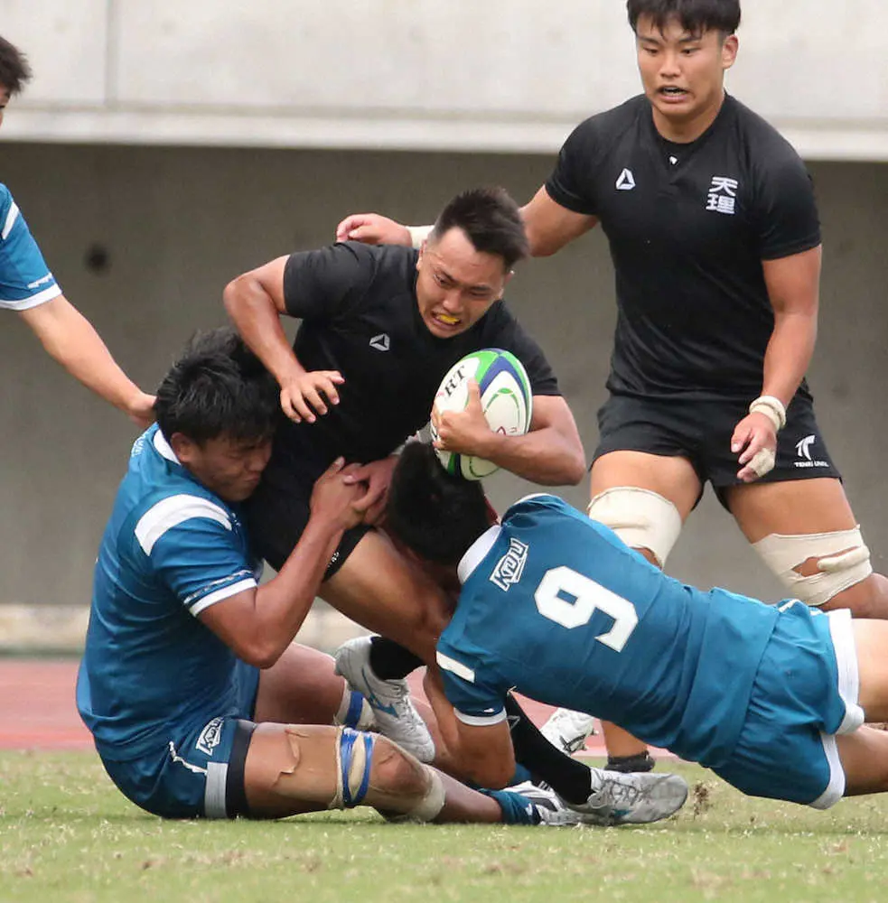 【画像・写真】黒星発進の天理大　わずか1トライ力負け　昨季主力9人の穴に故障禍、新チーム立て直し課題