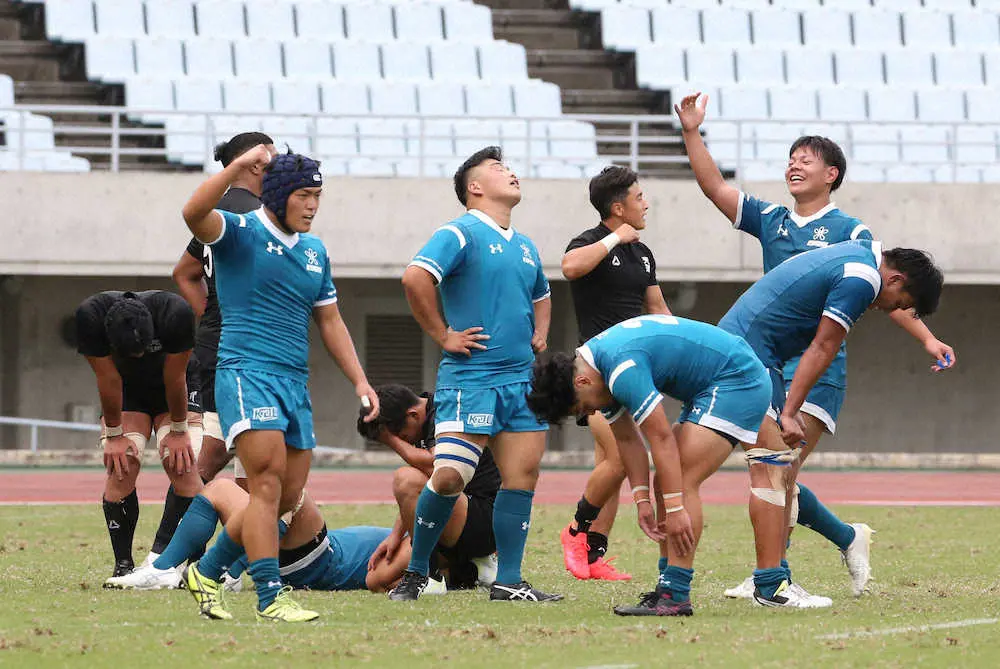 【画像・写真】近大、大金星!!　昨季全国王者・天理大撃破　コロナ棄権もプラスに、フィジカル強化で制した肉体バトル