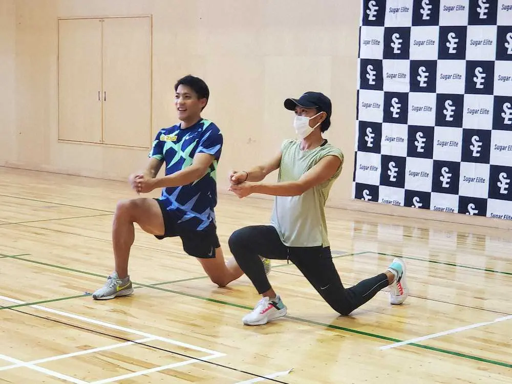 【画像・写真】異例豪華タッグ!　大迫氏＆山県が小中学生に指導　大迫氏「大きい経験」山県「刺激を受けました」