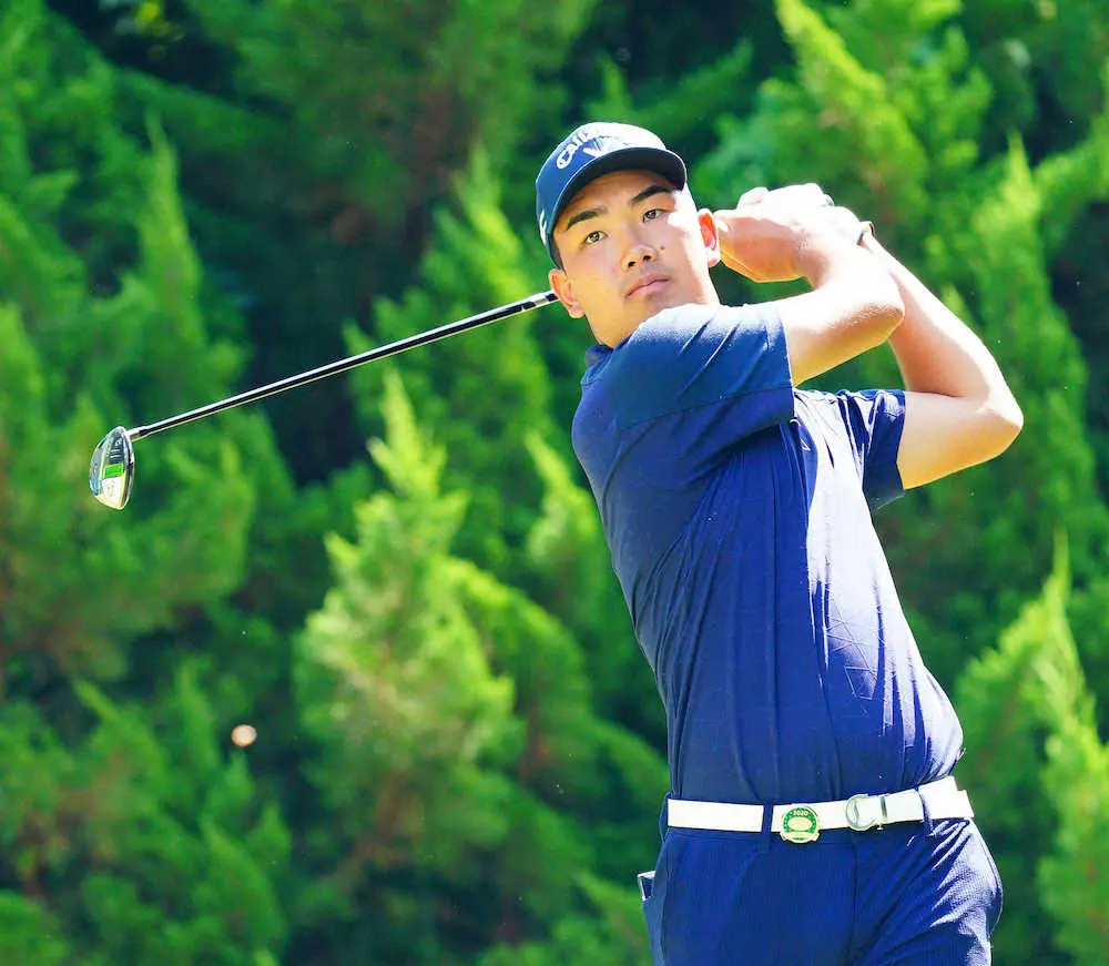 【画像・写真】河本　アマVあるぞ4位タイ浮上！“銭湯態勢”で63、前日9打のショック洗い流した