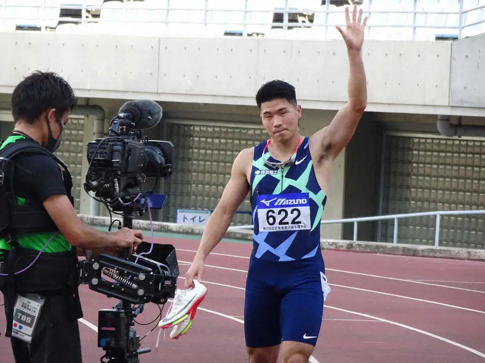 【画像・写真】小池　10秒19で男子100制すも「残念なレース」、スタート出遅れた