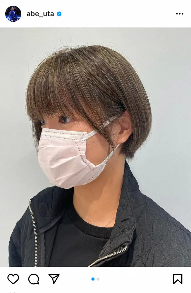 【画像・写真】阿部詩　“前髪あり”のヘアスタイルにイメチェン　ファン「別人に見えました」「お人形さん」