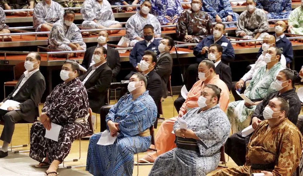【画像・写真】日本相撲協会　全協会員対象に研修会　薬物、SNS…警視庁から講師招き