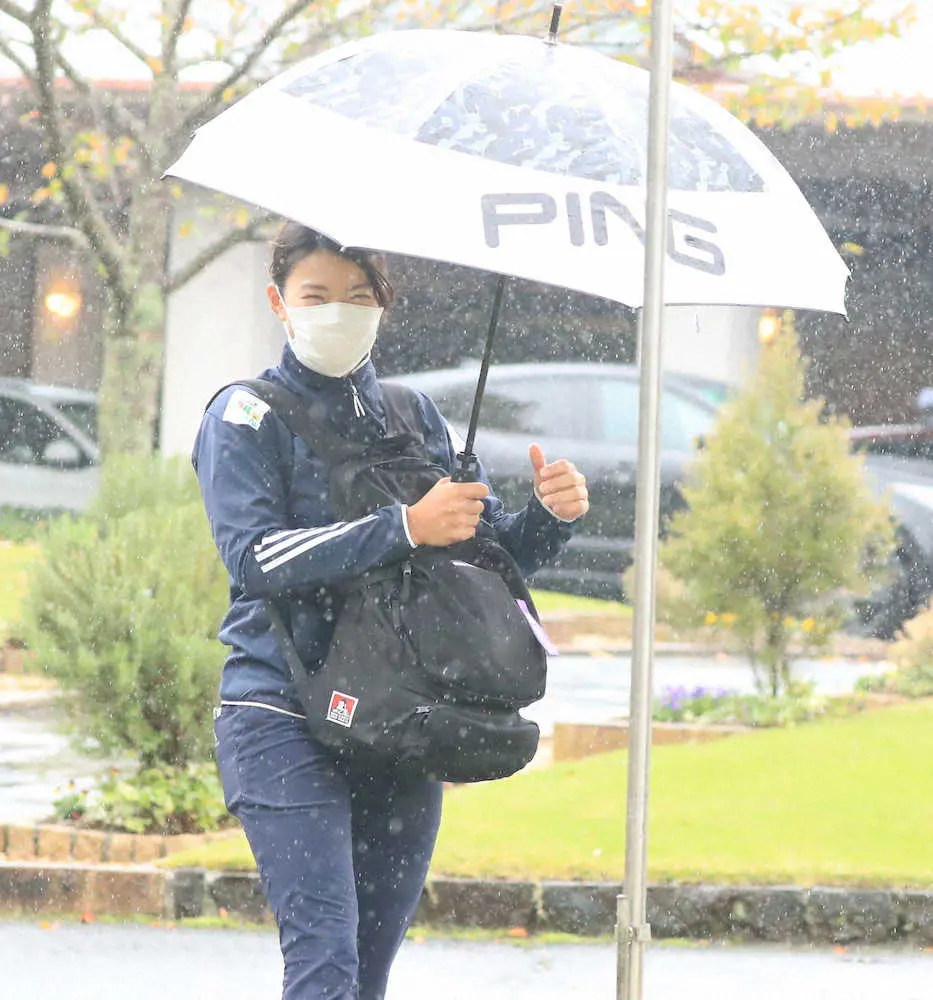 【画像・写真】最終日中止　渋野は2週連続V逃す「悔しいけど、優勝した次の週に上位争いできたことは前向きに捉えたい」