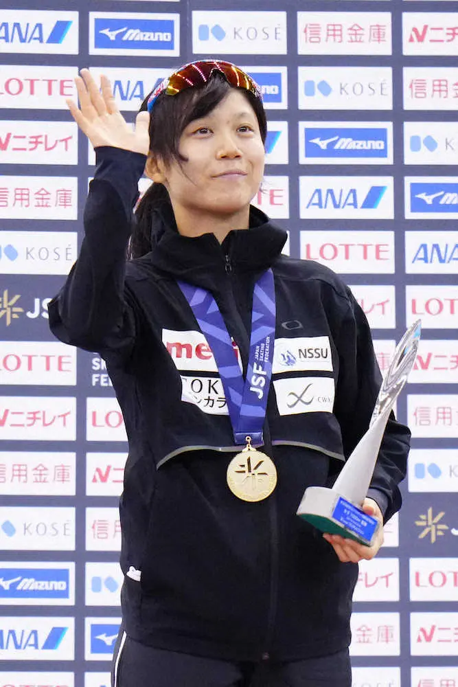 【画像・写真】高木美　女子1000で5連覇も「不完全燃焼」、スタートミス…北京五輪へ課題