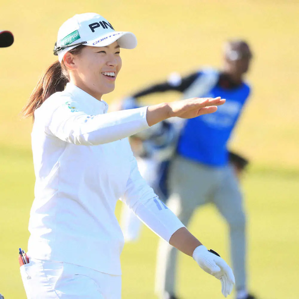 【画像・写真】渋野日向子が今季2勝目に王手　68で首位タイ浮上　三菱電機レディース