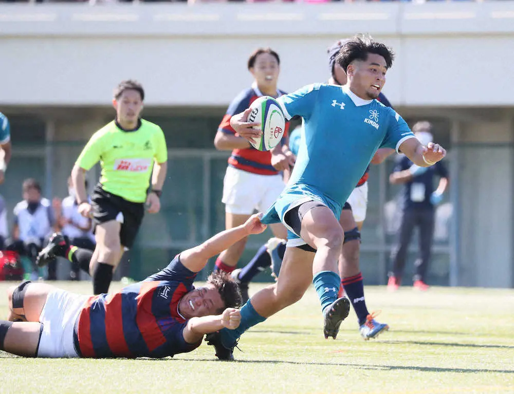 【画像・写真】近大が9トライで爆勝再スタート　光った十八番の攻撃、スクラムで反則を奪ってモールでトドメ