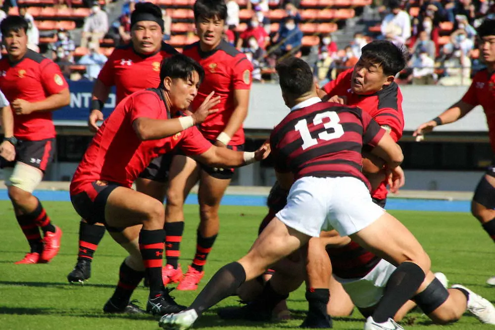 【画像・写真】帝京大　3季ぶり早大撃破!スクラムで圧倒し開幕5連勝、岩出監督「集中力見せられた」
