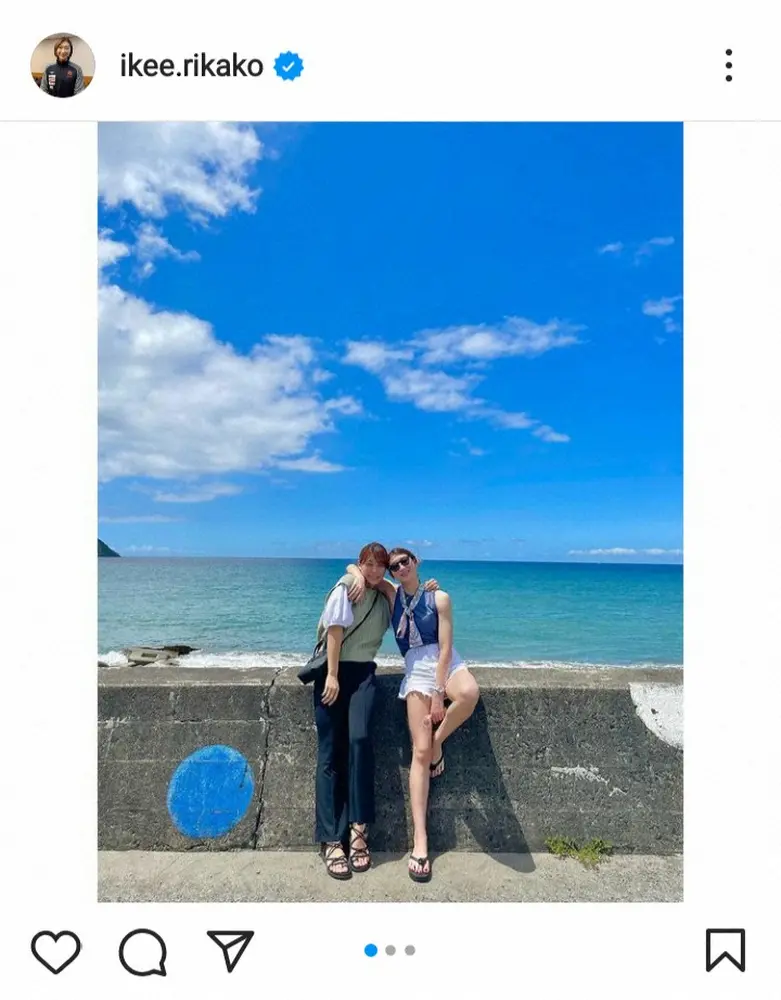 【画像・写真】池江璃花子「夏の思い出」ノースリーブ、短パン姿　美脚披露に「脚長！！」「チョーカワイイ」の声