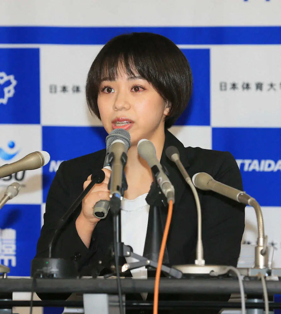 【画像・写真】村上茉愛が引退会見「体操に出合えて良かった」今後は指導者の道へ