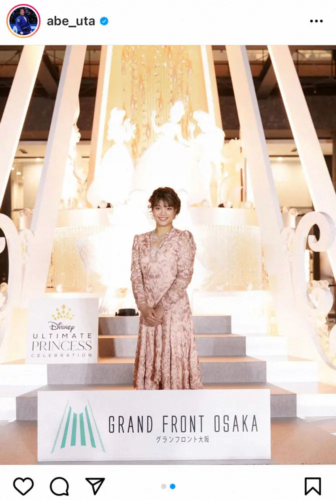 【画像・写真】阿部詩　ワンピドレスの美しすぎる姿に「プリンセス」「綺麗すぎてため息…」「神々しい」の声