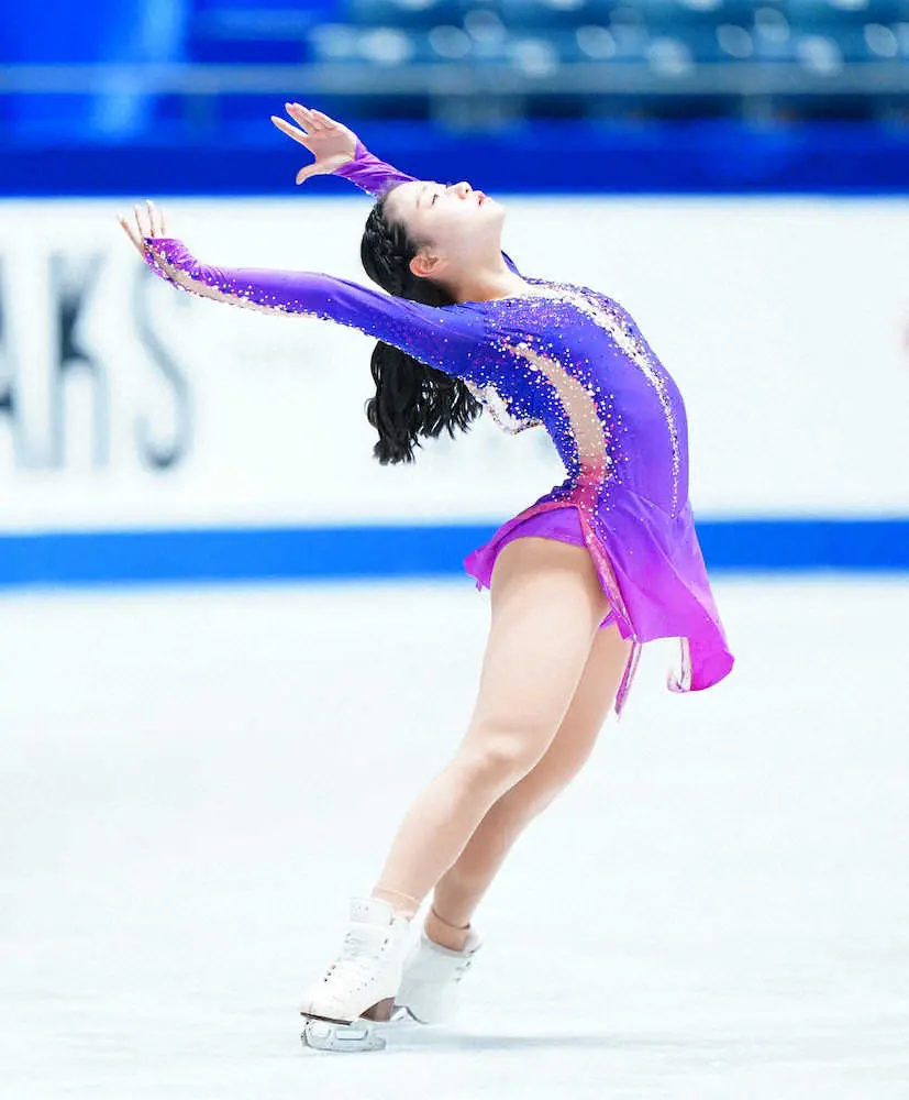 【画像・写真】河辺愛菜　トリプルアクセルなど確認　女子フリー午後5時55分に登場