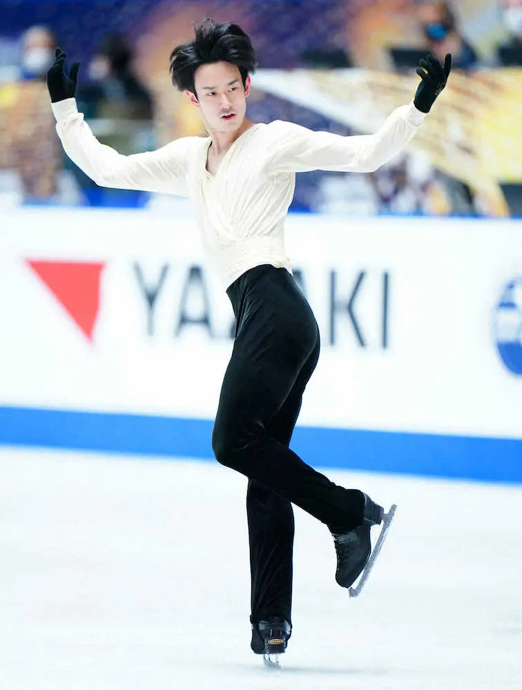 【画像・写真】山本草太、4回転ジャンプ入念確認　フリー午後8時38分登場
