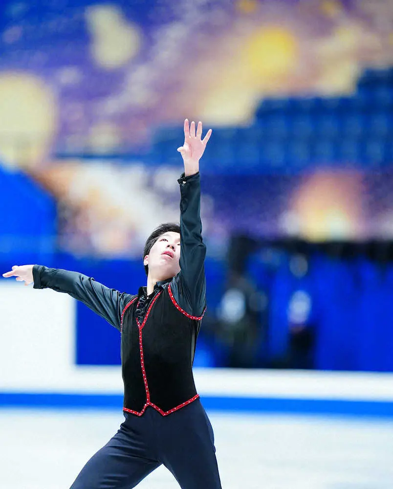 【画像・写真】三浦佳生は合計232・89点「できることは尽くした」完成度重視で4回転ループ回避