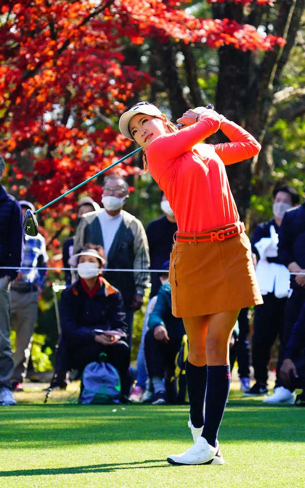 【画像・写真】英莉花の冒険!師匠ジャンボの教え“3V”の1つ“Venture”重ね今年初Vへ首位浮上