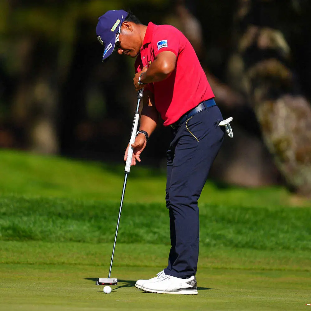 【画像・写真】宮里優作「グリーン上でストレスがない」長尺パター投入で4位急浮上