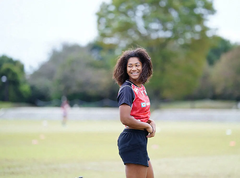 【画像・写真】7人制ラグビー女子の大竹風美子がオンライン教室を開催