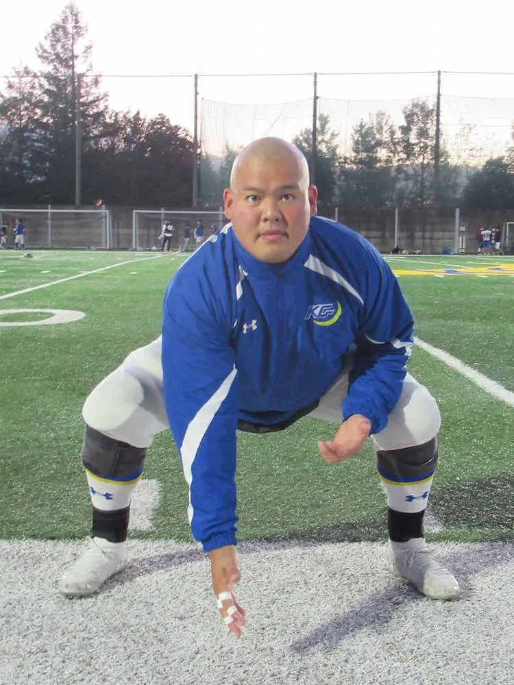 【画像・写真】アメフト関学大OL・朝枝　立命大圧倒誓った「ラインで勝つ」、“無名校出身”雑草魂で宿敵撃破だ