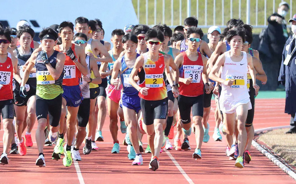 【画像・写真】最後の福岡国際マラソン　設楽悠太が20キロ付近で途中棄権