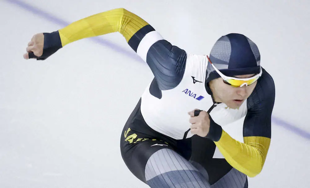 【画像・写真】村上右磨　男子500メートル自己ベスト33秒89で3位、今季初の表彰台　日本勢3人目の33秒台