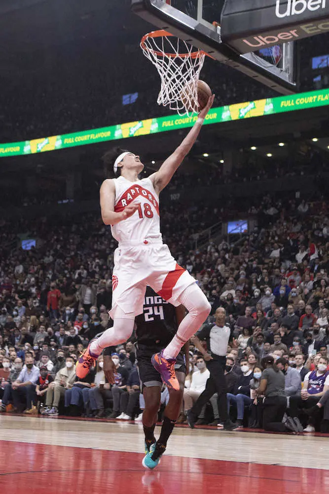 【画像・写真】ラプターズの渡辺が初のダブルダブル　12得点＆10リバウンド　7試合連続で3P成功　