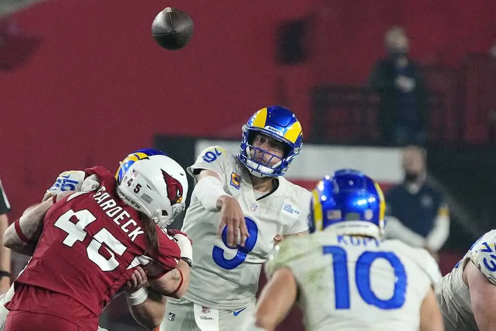 【画像・写真】ラムズが敵地でカージナルスを撃破　QBスタッフォードが3TD　残り4試合で1ゲーム差