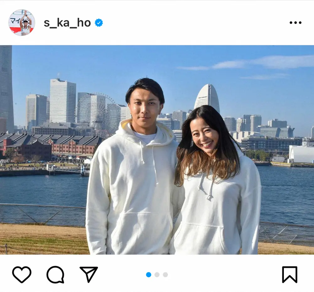 【画像・写真】“新ビーチの妖精”坂口佳穂　ラグビー・松井千士との結婚を発表「笑顔で楽しい家庭を築いていけたら」