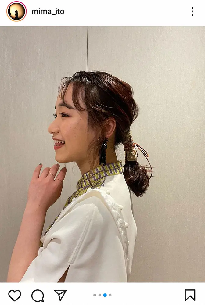 【画像・写真】伊藤美誠　白ワンピでドレスアップした姿に「かわいい」の声殺到！「どんどん綺麗に」「すっかり大人」