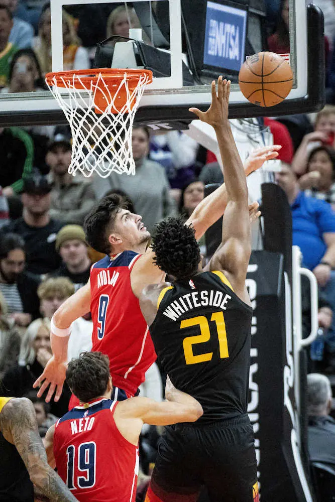 【画像・写真】ウィザーズが強敵ジャズを撃破　連敗は4でストップ　ビールが今季自己最多の37得点