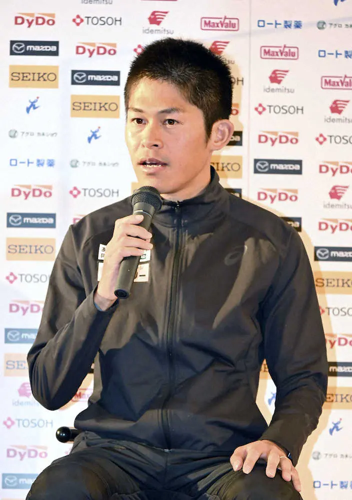 【画像・写真】川内が優勝へ気合「強い走り見せたい」　19日防府読売マラソン