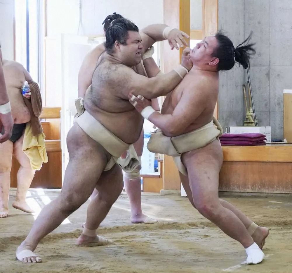 【画像・写真】高安　復活へ成長株と17番「自分もポジティブに相撲を取れた」