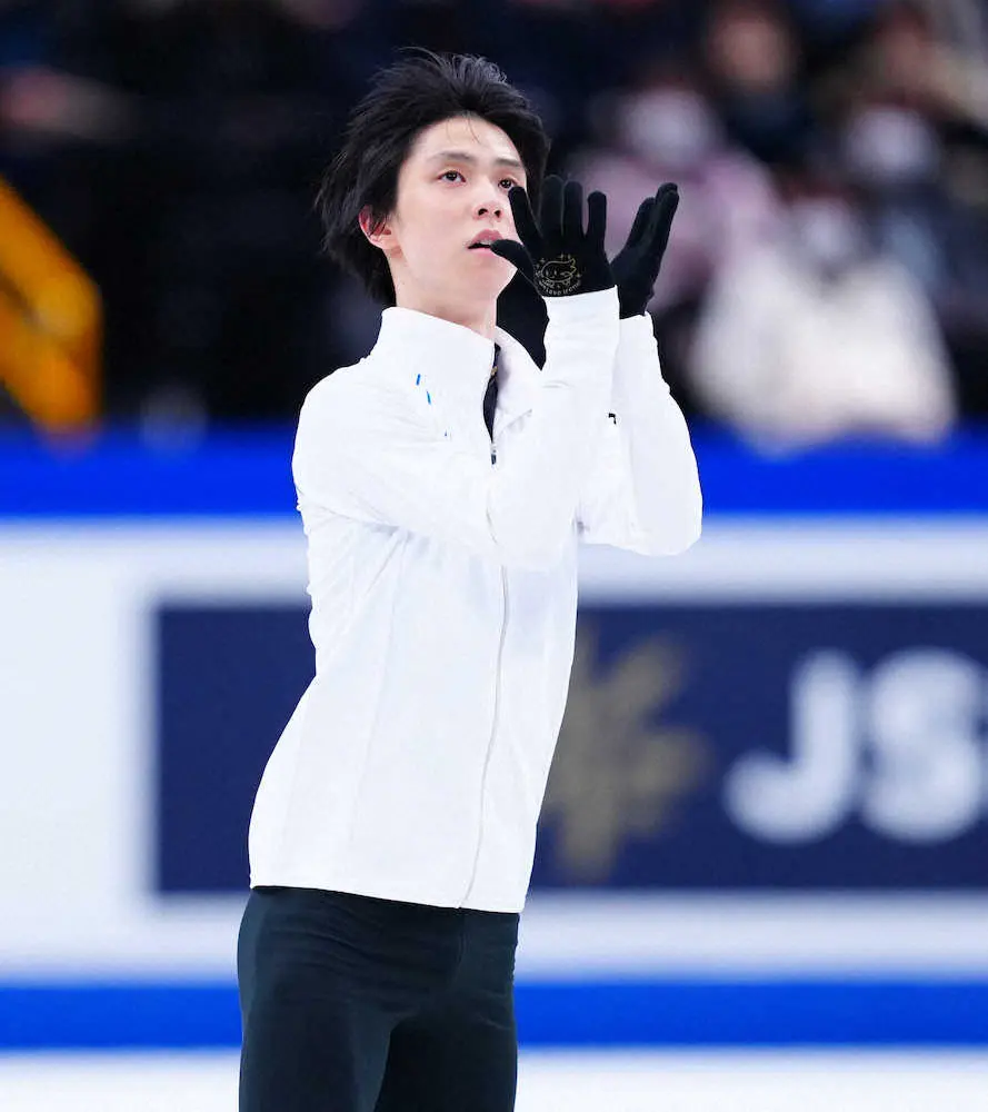 【画像・写真】羽生結弦「ちゃんと決めきれるように」4回転半成功へ調整　フリー「天と地と」午後9時3分