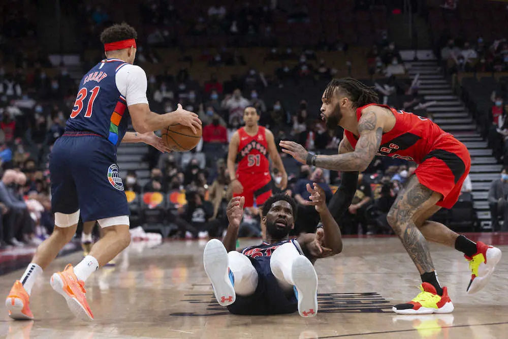 【画像・写真】ラプターズの渡辺が76ers戦で10得点　3試合連続の2ケタ　チームは連敗
