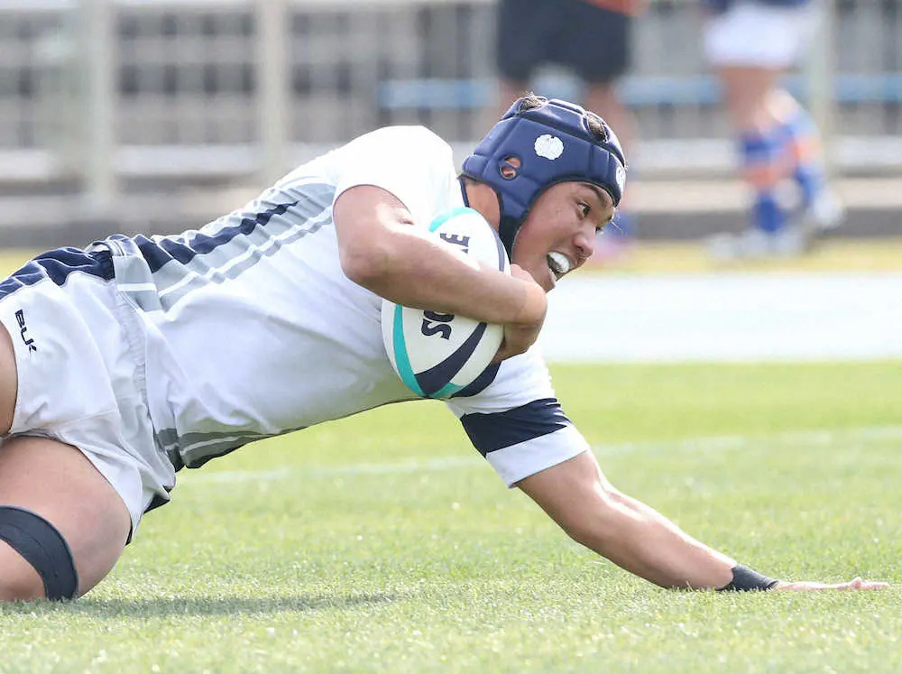 【画像・写真】大阪桐蔭　テーマの「大きく展開せずFW勝負」実践　先制許すもNo・8林の逆転トライから後半突き放す