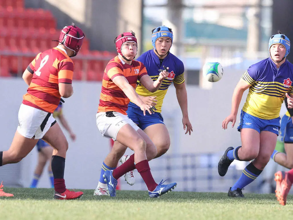 【画像・写真】城東　徳島県勢51大会ぶり大会2勝逃すも天羽が意地のトライ　岡主将「タックルなど後輩に磨いてほしい」