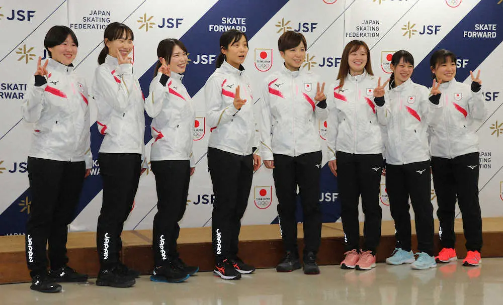 【画像・写真】五輪代表15選手を発表　男子は新浜、森重ら　女子は小平、高木姉妹ら選出