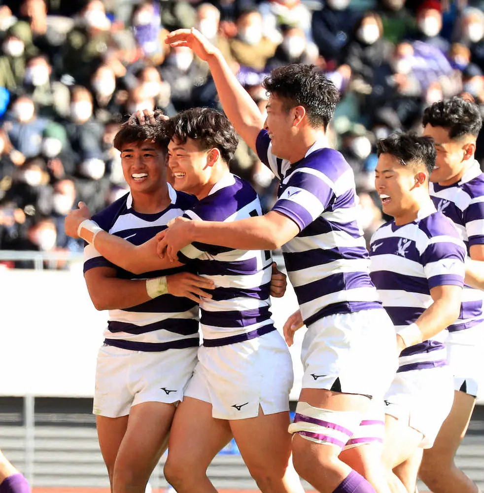 【画像・写真】明大が2大会ぶり決勝進出　SO伊藤が値千金勝ち越しトライ　ラグビー全国大学選手権準決勝