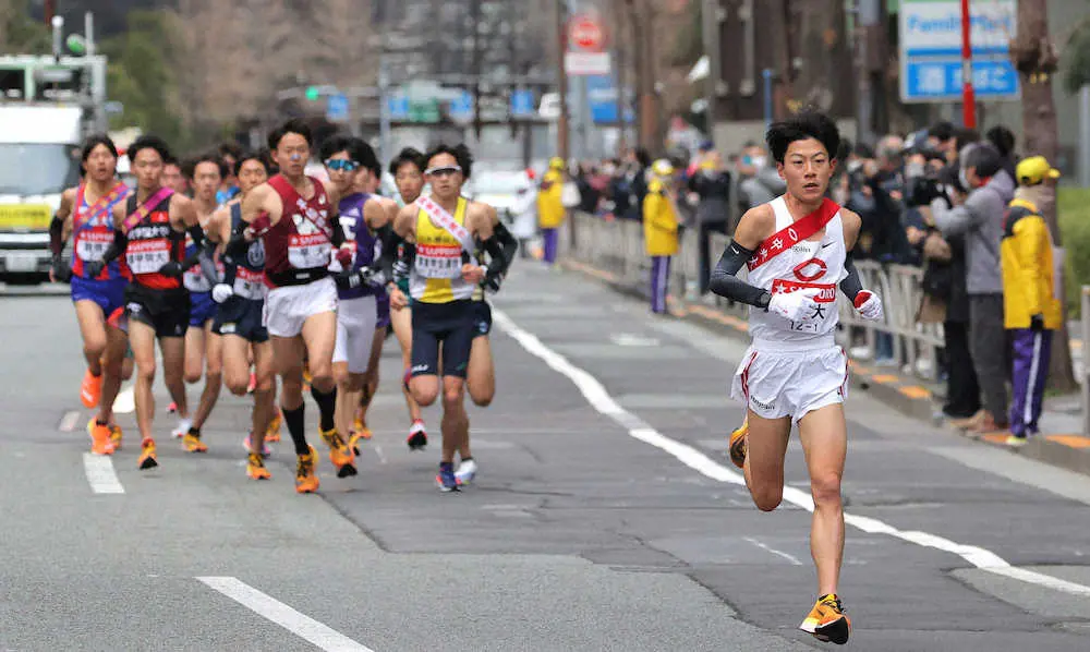 【画像・写真】【箱根駅伝】中大・吉居が1区で区間新！最古の記録15年ぶり更新　シード奪還見えた往路6位