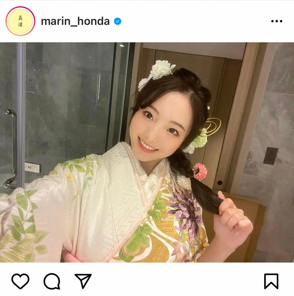 【画像・写真】本田真凜公式インスタグラム（＠marin_honda）から
