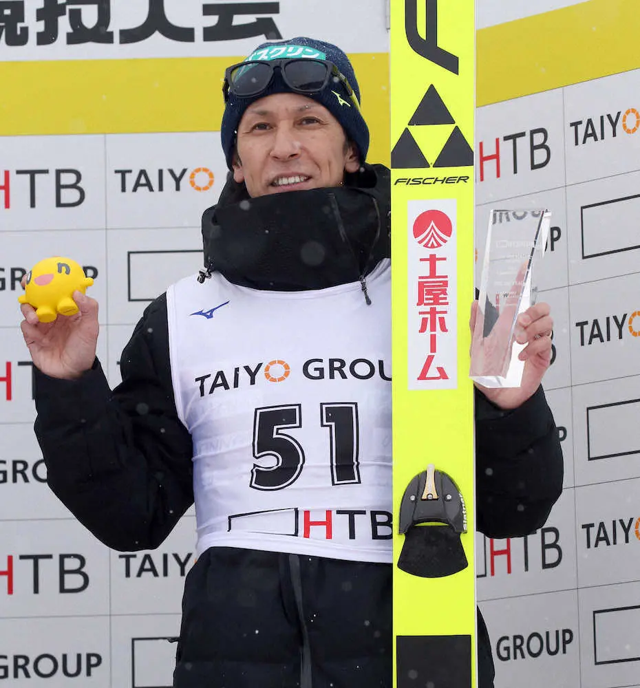 【画像・写真】49歳・葛西　3位で今季初表彰台、1回目トップも順位下げ「複雑」