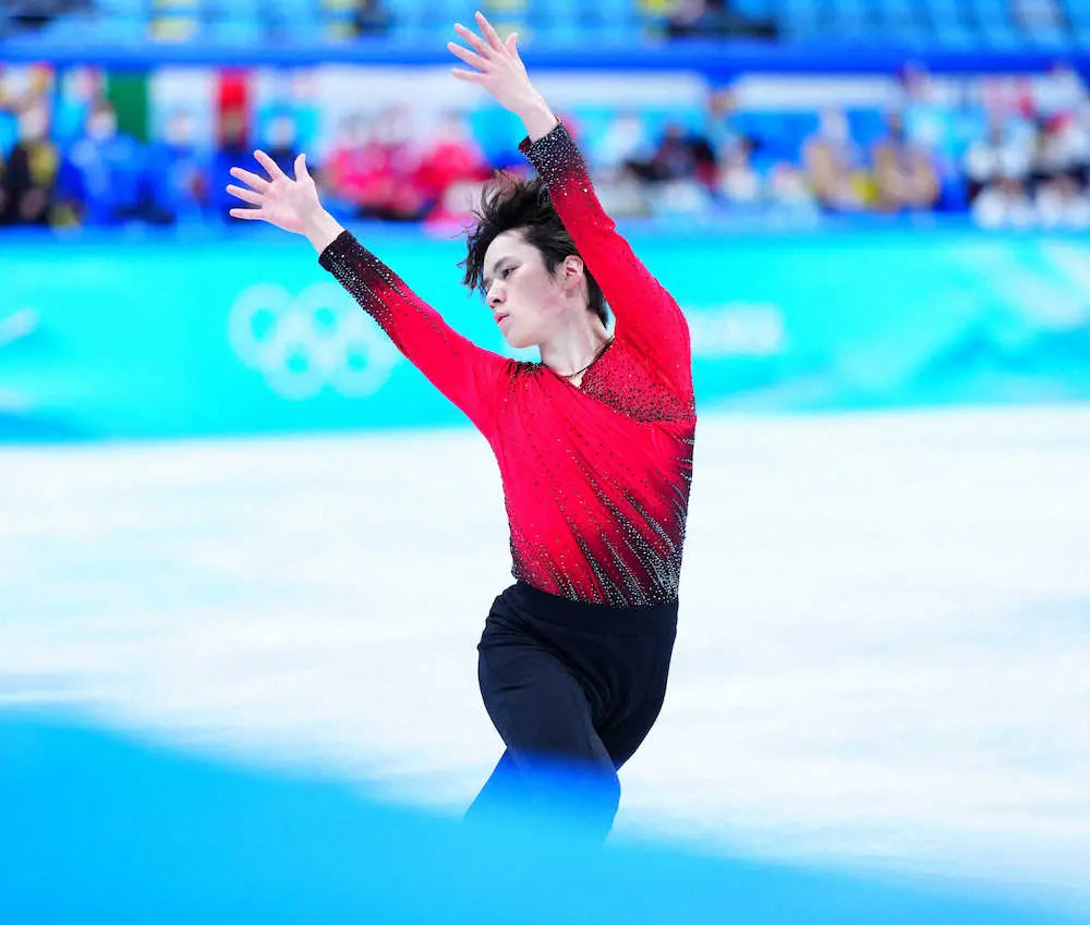 【画像・写真】フィギュア団体戦、宇野昌磨が男子SP105・46点で2位発進　自己ベスト更新
