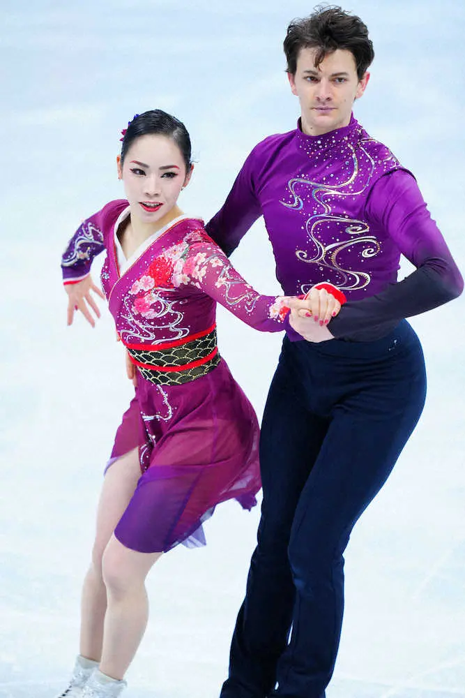 【画像・写真】フィギュア団体戦　小松原美里、尊組はアイスダンスFD98・66点　日本はメダル確定