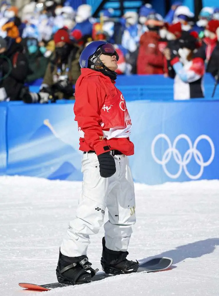 【画像・写真】スノボ男子スロープスタイル・大塚健　大技投入も「凄く悔しい」転倒10位